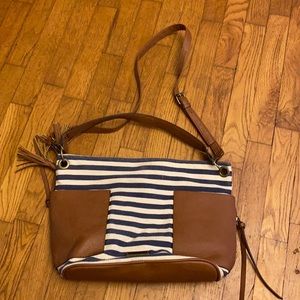 Madden Girl stripped crossbody or shoulder bag